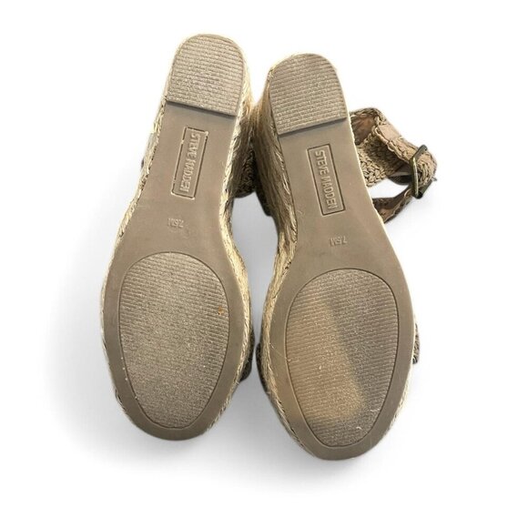 Steve Madden Woven Platform Wedge Sandals Womens Size 7.5 - Picture 4 of 4